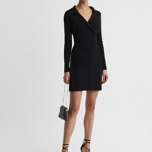 Reiss Black Long Sleeve Dress